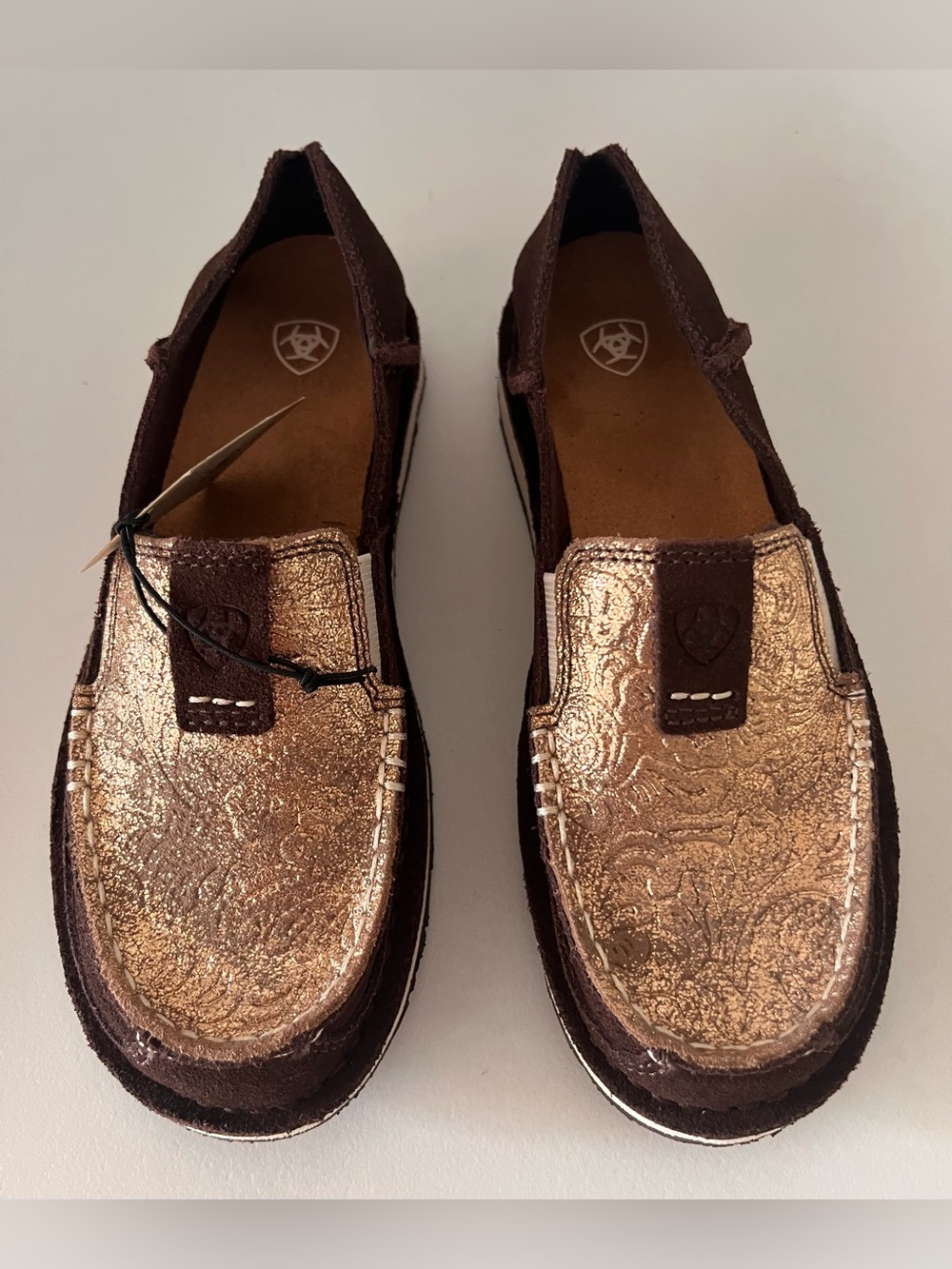 Ariat Cruiser Azteca Slip-On Shoes Women's 5.5 Floral Copper NWT Western